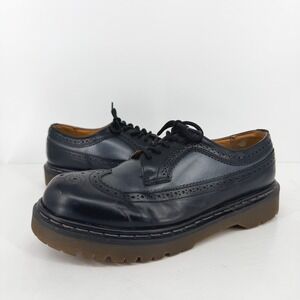 VTG Dr Martens 3989 Wingtip Brogue Men UK 10 Leather England Oxford Shoes Retro